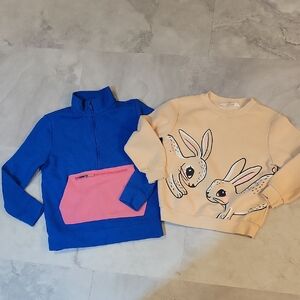 Blue and Pink Kids Sweatshirt Lot H&M Size Small
